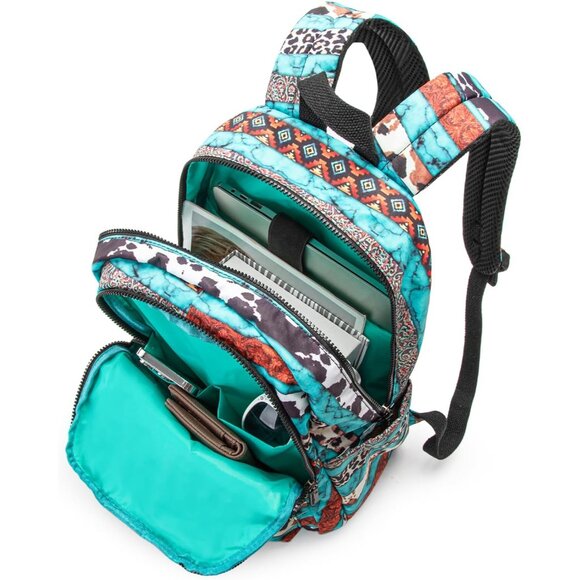 Stylish Daypack for Women: Bohemian Backpack with Adjustable Straps & Pockets - Picture 4 of 8